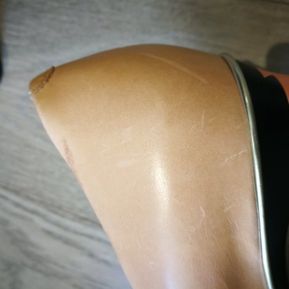 Tanya Heath Beige / Nude Pumps with Changeable Peach and Blue Block Heels (6) - Picture 10 of 12